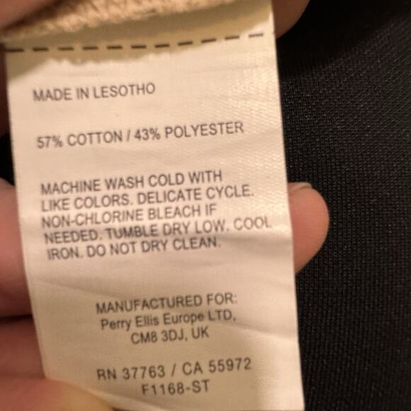 PERRY ELLIS Men’s Ivory Ribbed Top T-Shirt - XL - Picture 6 of 8